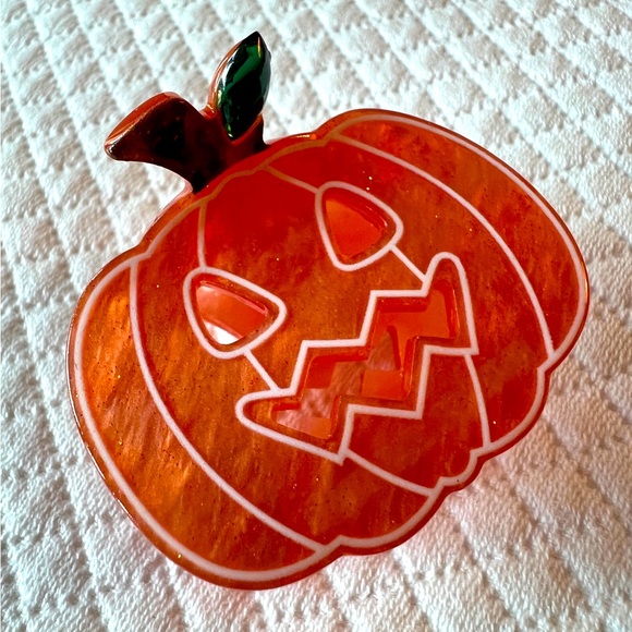 Jack O’ Lantern Hair Clip New - Picture 1 of 4